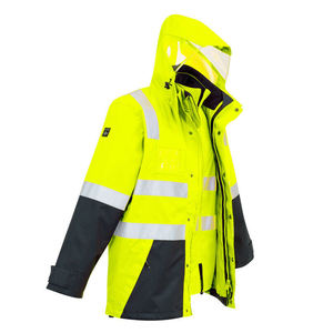 Fabrication professionnelle Hi Vis Veste de sécurité extérieure Vêtements de travail Meilleure qualité Coupe régulière Veste réfléchissante - Product Image 5