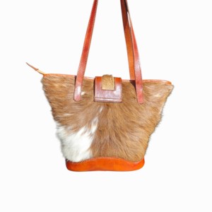 Sac à main en cuir de vachette véritable fait main de qualité supérieure pour femmes, avec deux fermetures à glissière, style western vintage - Product Image 3