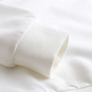 เสื้อสเวตเตอร์แบบสวมหัวมีฮู้ดปรับแต่งได้ทรงหลวมแขนยาวสีทึบเสื้อสเวตเชิ้ตสตรีทแบบมีซิประบายอากาศผ้าฝ้ายลำลองสำหรับฤดูหนาว - Product Image 6