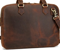 Sac messager pour ordinateur portable en cuir véritable pour homme, tendance, personnalisé, imperméable, léger, sacoche d'affaires avec bandoulière