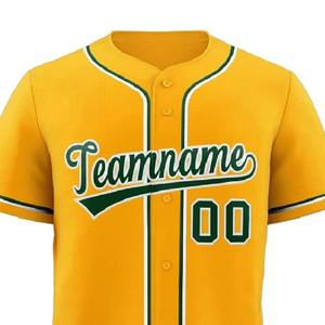 Camiseta de Béisbol de Alta Calidad 100% Poliéster, Ropa Deportiva Transpirable con Logotipo Impreso Personalizado, MOQ y Precio Bajos - Product Image 6