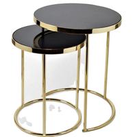 Table basse en fer forgé faite à la main au design traditionnel et moderne, finition noire thermolaquée, mobilier de salon de luxe avec rangement réglable