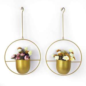 Soporte moderno para plantas de estilo único en hierro, decoración de lujo para el hogar y la sala de estar, macetas con soporte dorado, maceta para interiores y exteriores - Product Image 4