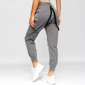 Pantalones de vestir de pierna ancha sueltos para oficina de cintura alta transpirables a la moda para mujer de nuevo diseño ajustado - Product Image 3