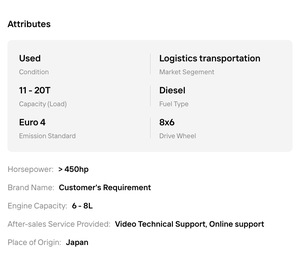 El mejor!! Camión de Carga Pesada para Transporte por Carretera, con Cabina Dormitorio, 6x4, Diésel, de Largo Recorrido - Product Image 6