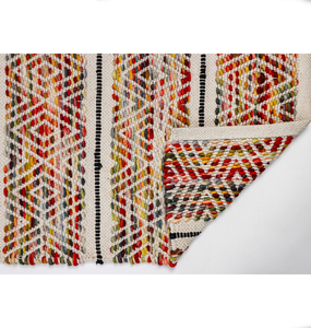 Customized Size Modern <b>Boho</b> Style Handwoven Wool <b>Rug</b> Anti-Slip Runner Carpet Reversible Eco-friendly Washable Home Living Room - Product Image 5