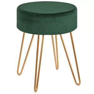 Modern Living Room <b>Cheap</b> Small Ottoman for Sale Modern Living Room <b>Sofas</b> Corner Stool Chair Teddy Lamb Wool Fabric Metal Ottoman - Product Image 3