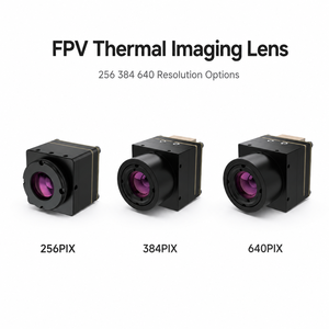 โมดูลกล้องถ่ายภาพความร้อน FPV ความละเอียด 256 384 640 เซ็นเซอร์อินฟราเรดแบบไม่ต้องระบายความร้อนสำหรับโดรน UAV มองเห็นในเวลากลางคืน - Product Image 1