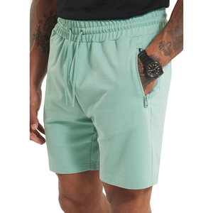 Pantalones Cortos Deportivos Casuales para Hombre, 100% Algodón, Cómodos, de Alta Calidad, Transpirables, de Secado Rápido, Cintura Media, Cierre con Cordón, Color Sólido - Product Image 4