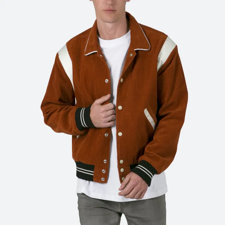 Wholesale Custom Bomber Varsity Jacket Clothing Sweatershirt Baseball Jersey Coat Jacket For Men 2023