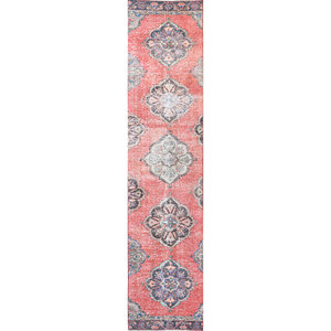 Vintage <b>Red</b> Orange Hand Knotted Wool Rugs Large Area Jaipur Pae-2541 Medallion for Home Hallway New Living Room Carpet-US - Product Image 1