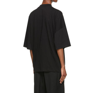 Camiseta de verano para hombre, Camiseta holgada de media manga de Color sólido, en forma de cuello O, personalización sencilla disponible - Product Image 3