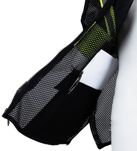 Chaleco DE SEGURIDAD DE marca OEM para hombre y mujer, poliéster reflectante negro con cremallera frontal, transpirable para deportes al aire libre - Product Image 4
