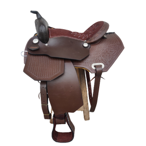 Sillín de cuero americano más vendido, sillín de caballo inglés occidental, Real productos de cuero de equitación, equipo - Product Image 5