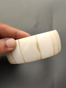 Brazalete de Hueso de Búfalo Natural, Joyería Artesanal de Hueso de Búfalo - Product Image 2