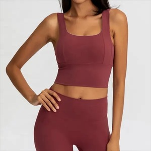 Vêtements de sport pour femmes personnalisés de haute qualité pantalons de yoga taille haute pantalons de gymnastique ensembles de motifs solides grande taille disponibilité en gros - Product Image 6