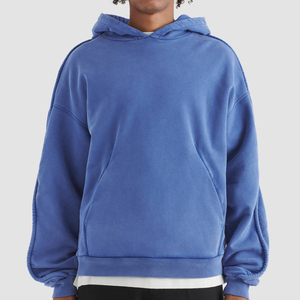 Sweat-shirt à capuche surdimensionné pour homme avec impression personnalisée sur l'écran, qualité supérieure, 400GSM, sweat-shirt à capuche pour homme - Product Image 2