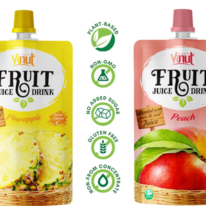 250ml Vietnam Noni Juice Natural Tropical Puree 100% Fresh Squeezed Sterilized Pouches OEM ODM Private Label Beverage - Product Image 2