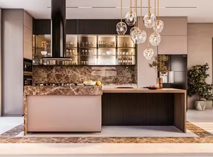 Cabinetry ชุดตู้ครัวไม้เนื้อแข็งตู้ครัวทันสมัยพร้อมประกอบ - Product Image 5