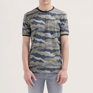 T-shirt d'été pour homme à col rond avec logo personnalisé, mode décontractée, manches courtes, polyester/coton de haute qualité, écologique, séchage rapide - Product Image 1