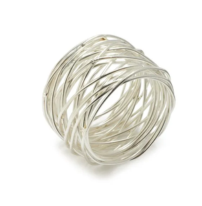 Anillo de servilleta de aluminio Venta caliente mejor diseño para el hogar cocina restaurante Mesa uso producto hecho a mano fabricante - Product Image 1