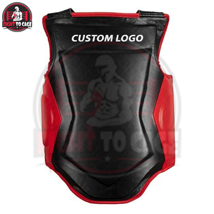 Protection Thoracique en PVC pour la Boxe, le MMA et le Kickboxing, de Haute Qualité, Durable, Nouvelle Arrivée, Prix Raisonnable, Personnalisable, Noir et Rouge - Product Image 2