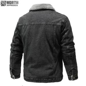 Chaqueta vaquera personalizada de alta calidad OEM Classic Front Logo Chaqueta de invierno unisex transpirable de secado rápido para hombre - Product Image 2