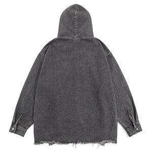 Alta calidad Unisex Vintage ácido lavado invierno moda mujer Sudadera Mujer cuello redondo polar desgastado sudadera para mujer - Product Image 5