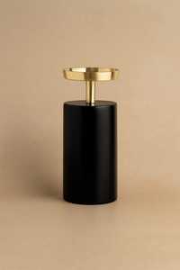 Portavelas de mármol blanco de lujo con acento dorado, candelabro de Pilar moderno hecho a mano para decoración del hogar, bodas y regalos - Product Image 6