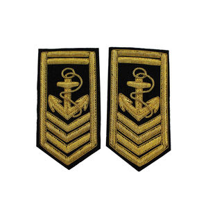 Multi Color Blazer Wool Hand Embroidered UK Pocket Badge | Hand Made Bullion Wire Security Badges - Product Image 4