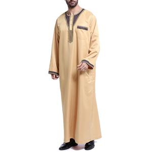 Túnica musulmana tradicional personalizada para Hombres Nuevo diseño árabe de Oriente Medio Thobe Dubai accesorio de ropa árabe islámico - Product Image 2