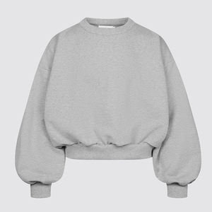 Sudadera con capucha de cuello redondo Boxy Fit para mujer, Sudadera con capucha lisa de moda deportiva informal personalizada de fabricantes - Product Image 5