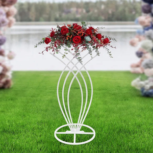 Walkway Wedding Table Fancy Centerpiece Flower <b>Stand</b> <b>Backdrop</b> <b>Stand</b> Metal Party Event Decoration Wedding Aluminum Carton - Product Image 1