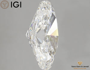 Brilla cada momento 4,51 CT. Lab Grown CVD Diamond Oval Cut 13,82 MM E VVS2 IGI Certificado para joyería clásica - Product Image 3