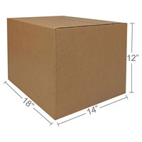 Boîtes d'expédition et cadeaux en carton ondulé brun 6x4x3 pouces avec fermeture magnétique et poignée, en matériaux recyclés, pour cadeaux femme et homme