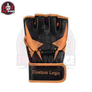 Guantes de Boxeo Cómodos de Media Palma con Cierre de Velcro, de Microfibra y Cuero, con Logotipo Personalizado de Primera Calidad, Precio al por Mayor - Product Image 2