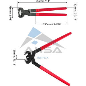 Pinzas para pezuñas de 14 pulgadas, pinzas para herrar de alta resistencia, agarre de plástico antideslizante, herramienta profesional para recortar pezuñas, caballos, ponis, ganado - Product Image 6