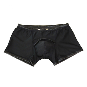 Shorts en cuir pour hommes de qualité supérieure, prix de gros personnalisé, shorts en cuir confortables et respirants pour hommes - Product Image 3