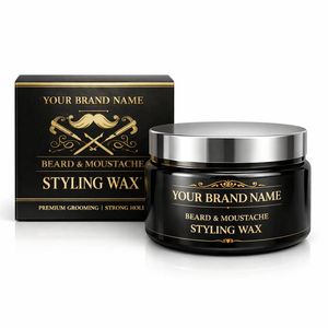 Cera para Peinar Barba y Bigote para Hombre al por Mayor, Fijación Fuerte, Antiencrespamiento, Cera para el Cuidado de la Barba de Marca Privada OEM - Product Image 1