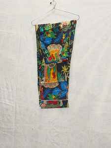 ชุดนอนคอวีลายดอกไม้สำหรับผู้หญิงชุดนอนผ้าฝ้ายสีดำนุ่มและระบายอากาศได้ดี - Product Image 3