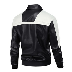 Winter Fashion OEM Designs PU Leather <b>Jacket</b> for <b>Men</b> <b>slim</b> <b>fit</b> top trending breathable oversized <b>jacket</b> - Product Image 3