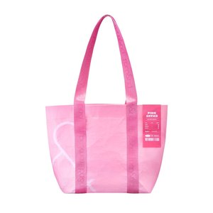 For PINK SOLID COLOR OPEN CLOSURE TYPE REUSABLE OFFICE BAG - Product Image 1