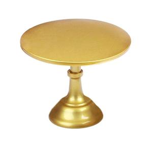 Support à gâteau en métal pour mariage Plateau Argent poli Luxe Plateau tournant pour dessert Socle pour gâteau et fruits Outils et accessoires de décoration - Product Image 3