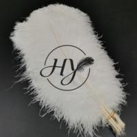 Plumes d'autruche blanches volumineuses de 60 à 65 cm pour événements, fêtes, centres de table de mariage, décorations de carnaval