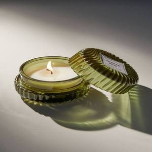 Votive Candle <b>Glass</b> Holder Delivers Mild Golden Radiance Transforming Rooms Into Gentle Peaceful Warm Night Retreats soft - Product Image 1