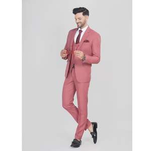Traje de Hombre Color Rosa Melocotón, Cómodo y a Medida para Bodas, Ceremonias y Celebraciones Formales a un Precio Razonable - Product Image 1