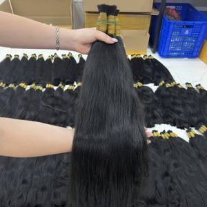 ขายส่งผมยาวตรงดิบธรรมชาติสีดําในผู้ขายต่อผมมนุษย์ชาวเวียดนามจํานวนมาก - Product Image 6