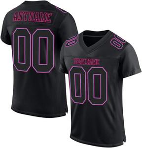 Fabricante de Camisetas de Fútbol Americano OEM, Personalizadas 2026, Transpirables, de Secado Rápido, de Media Manga, de Poliéster, con Nombres y Números de Equipos - Product Image 1