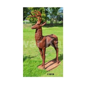 Haute qualité robuste argent aluminium cerf jardin Sculpture Sculpture décorative pour la maison jardin cour décor - Product Image 3