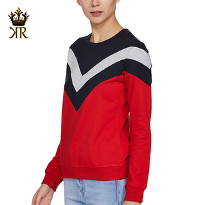Sweat-shirts d'hiver pour femmes sur mesure, service OEM, haute qualité, respirants, col rond, polaire 100% coton, couleur personnalisée sur le devant - Product Image 3